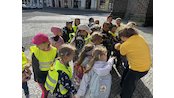 Žáci 1.A, 1.B, 1.C na dobrodružné výpravě s lvíčkem Gustíkem 